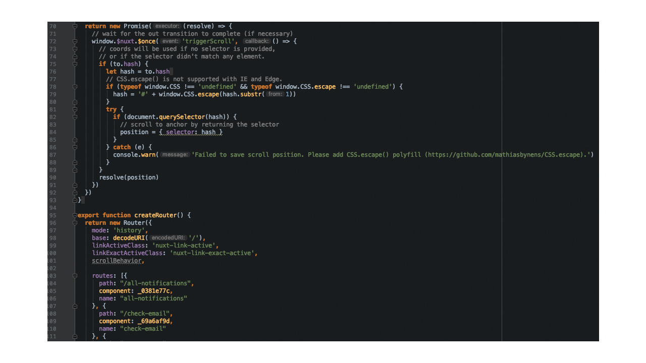 Nuxt.js generated router - Bornfight Nuxt.js Blog